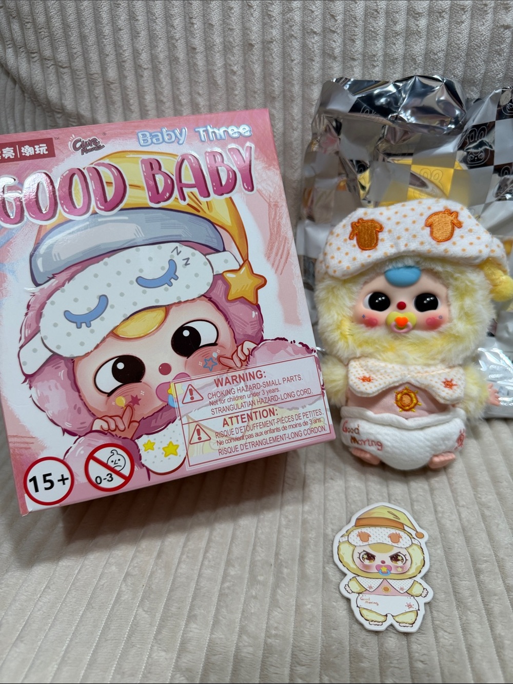 GOOD MORNING BABY- BabyThree - Good baby Plush. New. Verified.